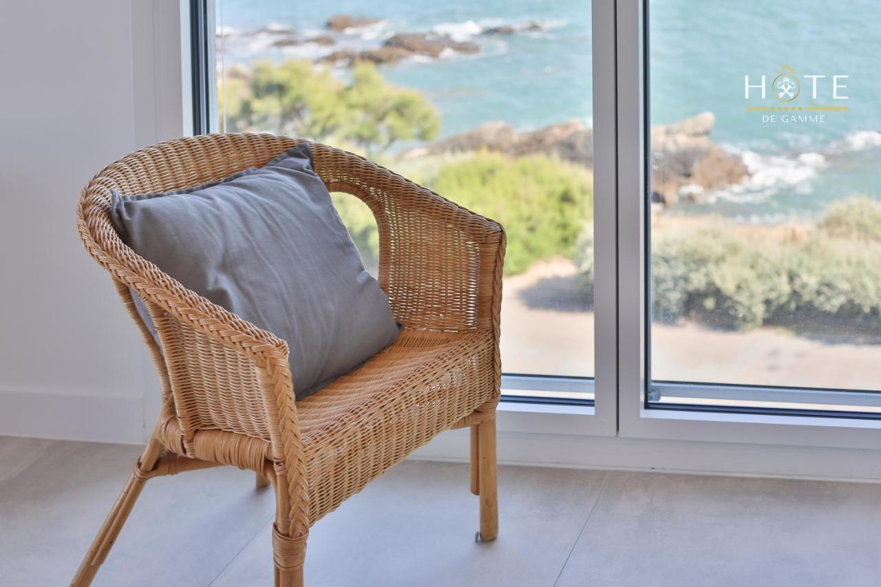 Appartement De Caractere, Superbe Vue Mer 280° La Chaume Dış mekan fotoğraf