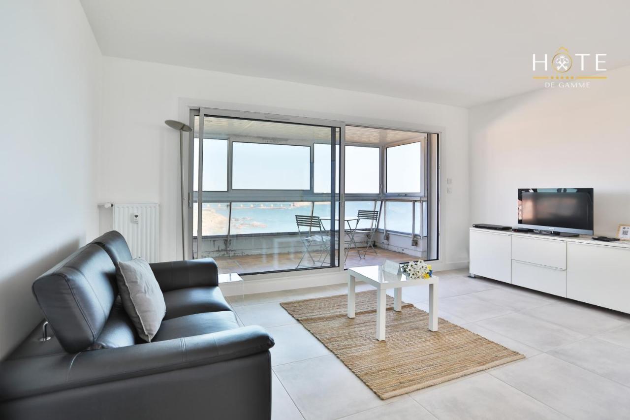 Appartement De Caractere, Superbe Vue Mer 280° La Chaume Dış mekan fotoğraf