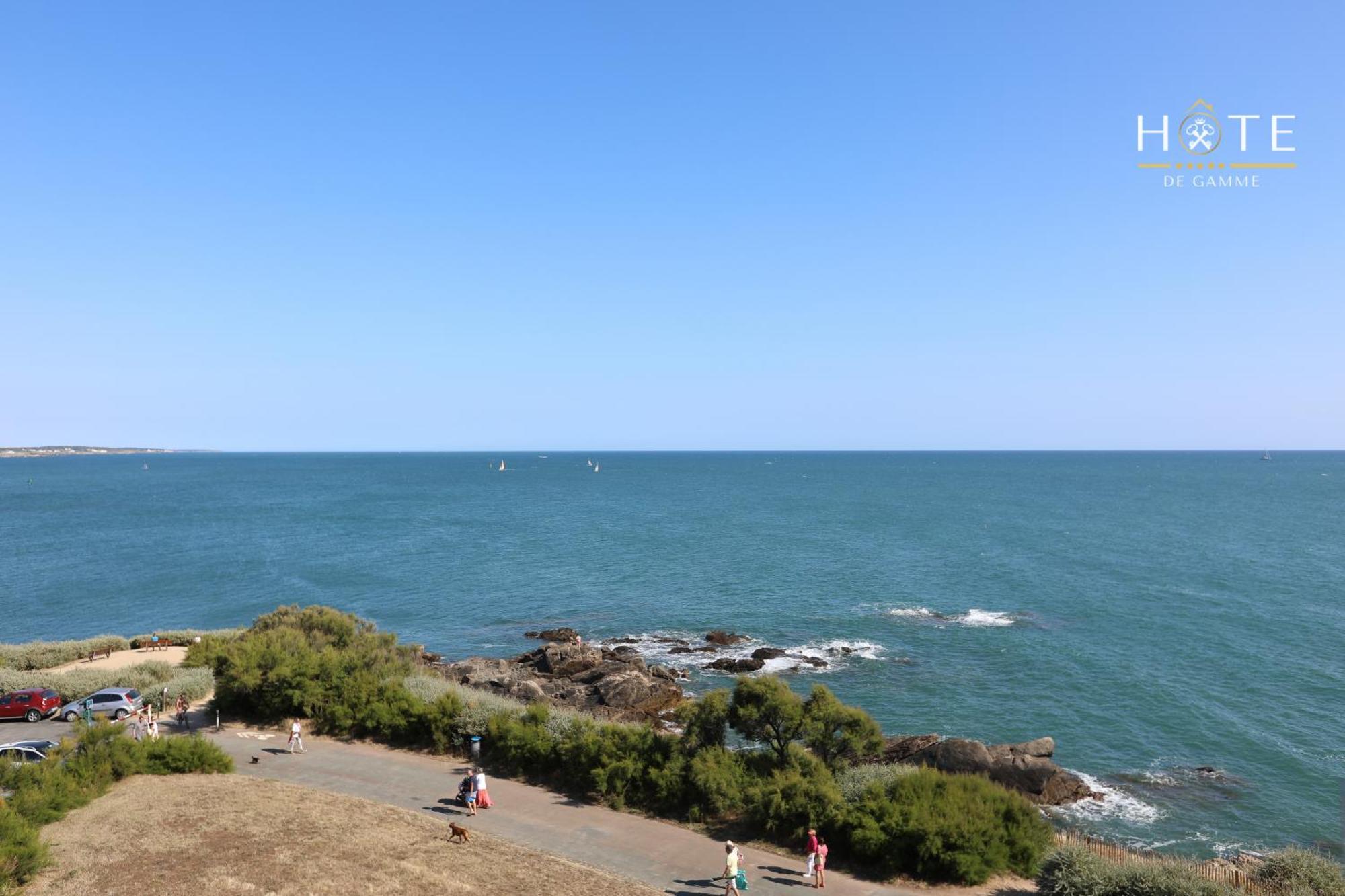 Appartement De Caractere, Superbe Vue Mer 280° La Chaume Dış mekan fotoğraf